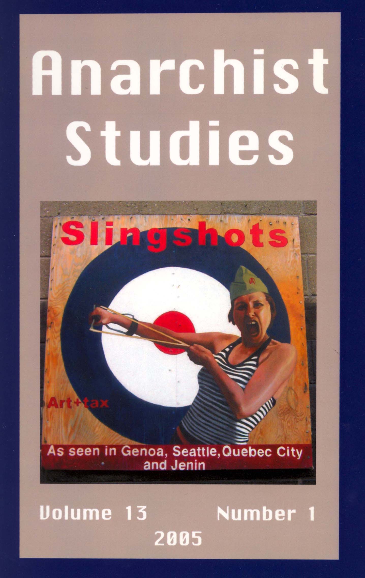journal cover for Anarchist Studies 13
